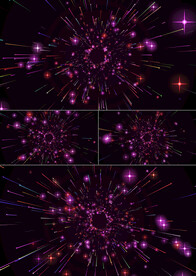 4K绚丽螺旋粒子晚会背景AE模