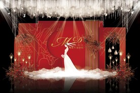 小众婚礼背景效果图