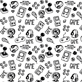 游戏机手柄手绘