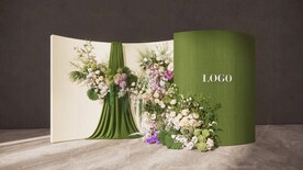 白绿婚礼草图大师su模型