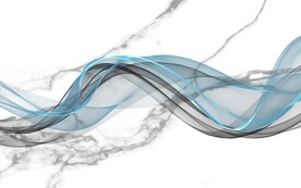 新中式大理石电视背景墙飘带壁画