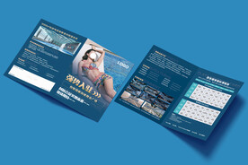 游泳健身预售折页图片