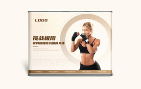   健身瑜伽普拉提软膜灯箱海报