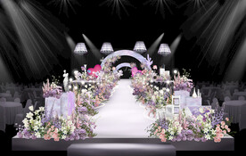 紫色花园风婚礼