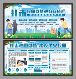 防范校园网贷展板