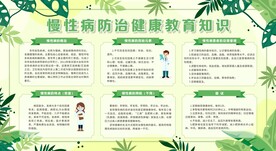 预防防治慢性病展板