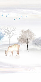 简约 意境高雅玄关 TIF分层