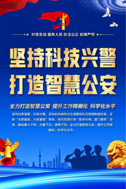 科技兴警海报