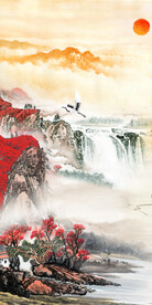 中式 高清新画玄关 Tif分层