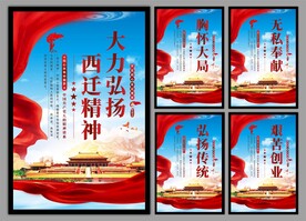 弘扬西迁精神党建海报