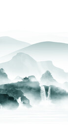 淡雅 中式最新玄关 tif分层