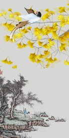 意境 中式简约玄关 tif分层