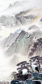 古风 新品极简玄关 TiF分层