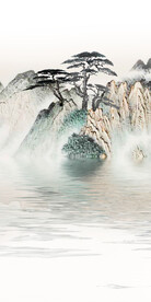 简约 中式极简玄关 Tif分层