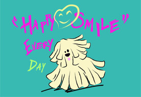 奔跑的小狗插画