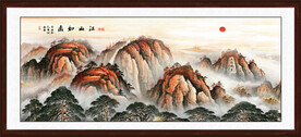 中堂山水画