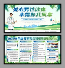 男性健康日展板