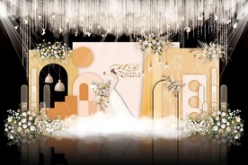 香槟色婚礼背景