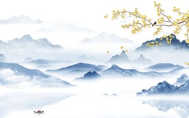 高清 简约高档山水 Tif分层