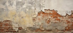复古斑驳红砖水泥墙背景墙壁画