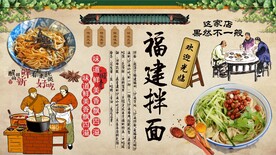 福建拌面背景墙