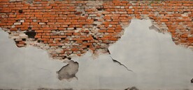 复古斑驳红砖水泥墙背景墙壁画