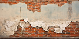 复古斑驳红砖水泥墙背景墙壁画