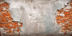 复古斑驳红砖水泥墙背景墙壁画