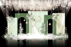 小清新婚礼背景