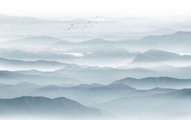 意境水墨山水图