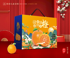 橙子包装 脐橙礼盒