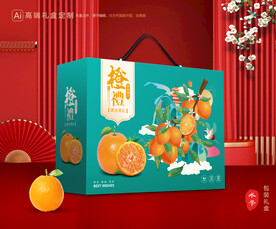 橙子包装 脐橙礼盒