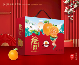 橙子包装 脐橙礼盒