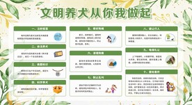 文明养犬宣传栏