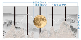 中式婚礼舞台背景板