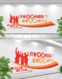 团队励志文化墙标语