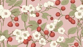 手绘花纹四方连续印花