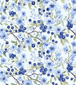 简约清新花纹四方连续提花