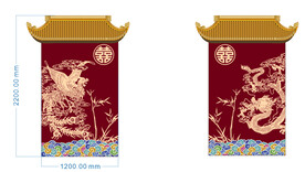 中式婚礼效果图