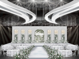 韩式水晶婚礼舞台效果图