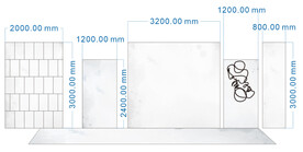欧式婚礼舞台背景板