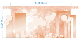 欧式婚礼舞台背景板