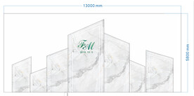 欧式婚礼舞台背景板