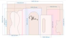 欧式婚礼舞台背景板