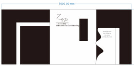 欧式婚礼舞台背景板