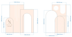 欧式婚礼舞台背景板