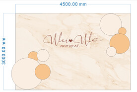 婚礼迎宾区背景板