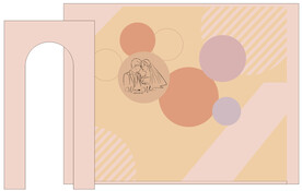 婚礼迎宾区背景板