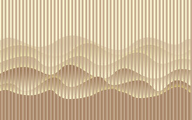 金色格栅背景墙