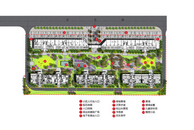 小区景观方案设计彩色平面图